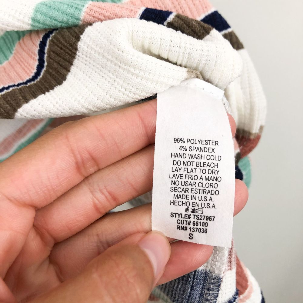 LAZY SUNDAYS Colorful Striped Tie Front Top - Picture 5 of 5